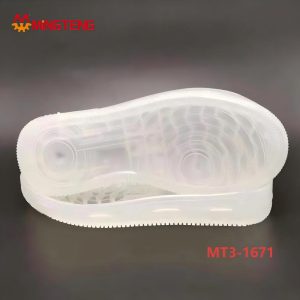 MT3-1671 Transparent Clear TPR Casual Shoe Sole Breathable Non Slip Sneaker Outsole for Footwear Making