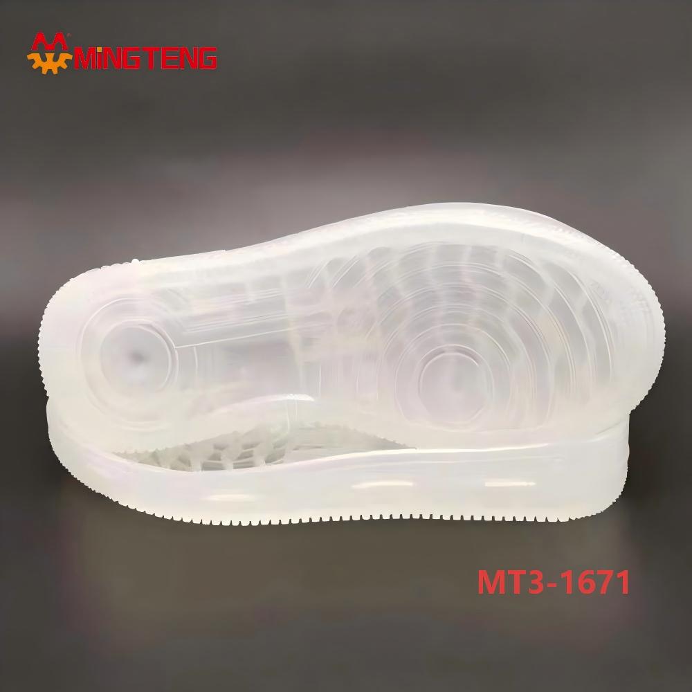 MT3-1671 Transparent Clear TPR Casual Shoe Sole Breathable Non Slip Sneaker Outsole for Footwear Making