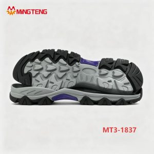 MT3‑1837 One‑Piece Molding Hiking Shoe Outsole  Anti‑Slip Rugged Rubber EVA Sole