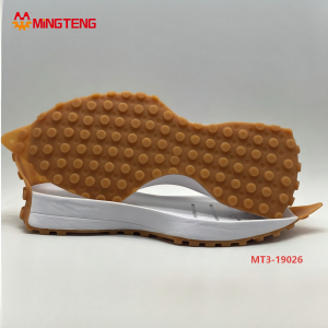 MT3-19026 Popcorn EVA Shoe Sole with Rubber Outsole Lightweight Casual Sneaker Midsole