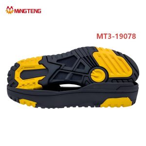 MT3-19078 RB Two-Tone Casual Sandal Outsole Anti Slip Thick Rubber Sole For Outdoor Slippers & Clogs