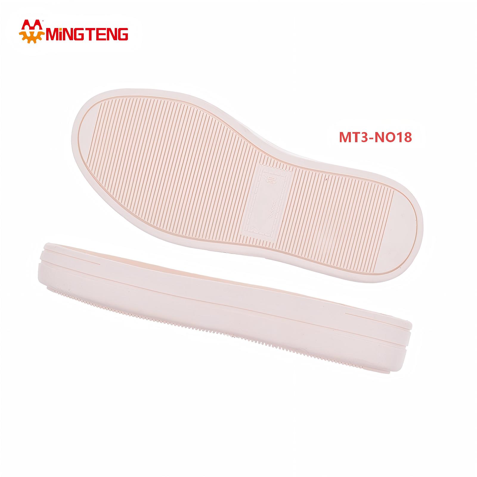 MT3-NO18 TPR Flat Casual Shoe Sole Non-slip Rubber Outsole for Canvas Shoes