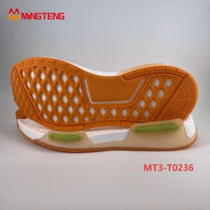 MT3-T0236 Popcorn ETPU Sneaker Midsole TPU Outsole Combined Running Shoe Sole