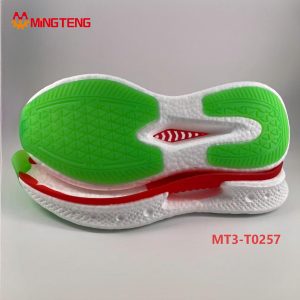 MT3-T0257 EVA Popcorn Running Shoe Sole TPU Support Plate Athletic Sneaker Outsole