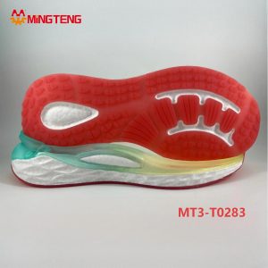 MT3-T0283 EVA Popcorn Running Shoe Sole TPU Support Rubber Outsole Athletic Sneaker Midsole