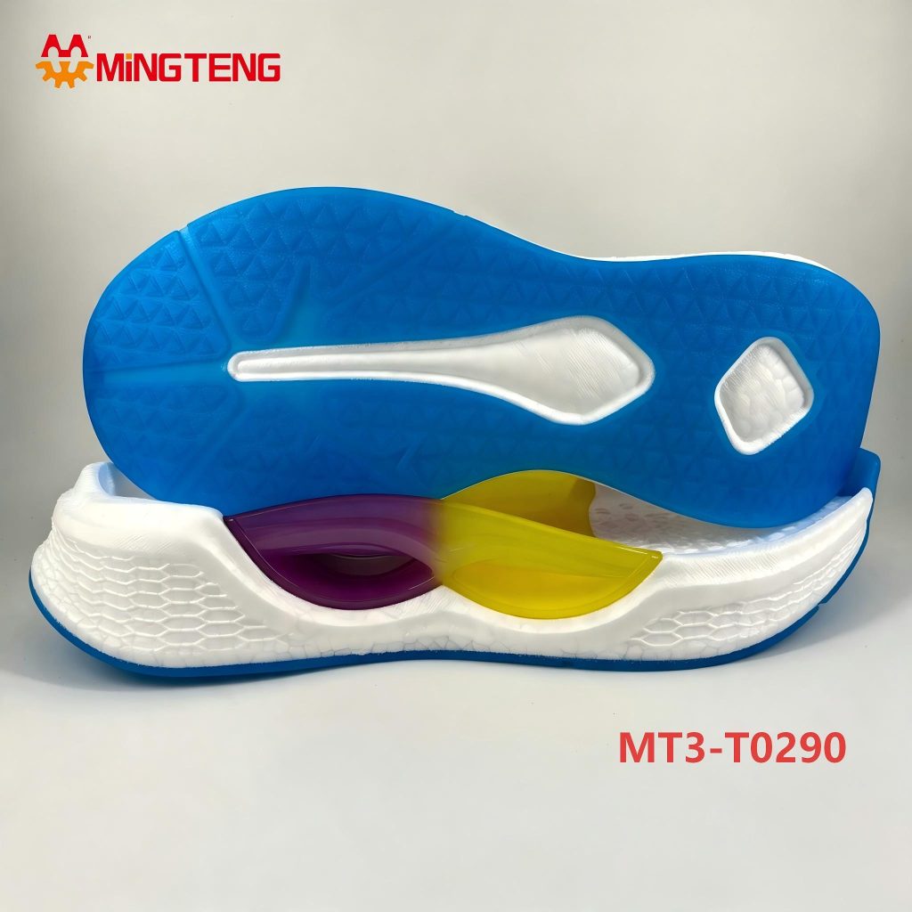MT3-T0290 EVA Popcorn Running Shoe Sole With TPU Support Plate
