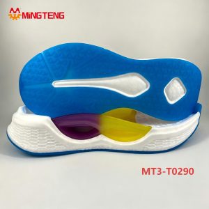 MT3-T0290 EVA Popcorn Running Shoe Sole With TPU Support Plate