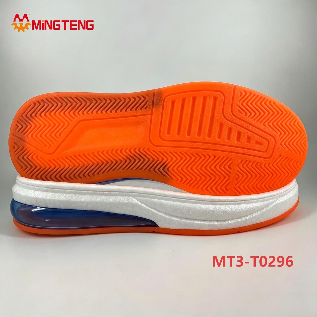 MT3-T0296 EVA Popcorn Midsole With Air Cushion, Rubber Outsole Sports Running Shoe Sole