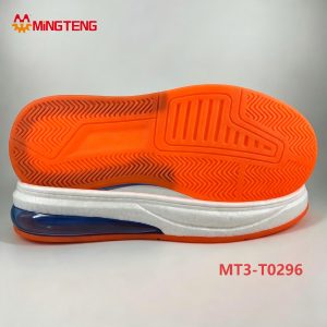 MT3-T0296 EVA Popcorn Midsole With Air Cushion, Rubber Outsole Sports Running Shoe Sole