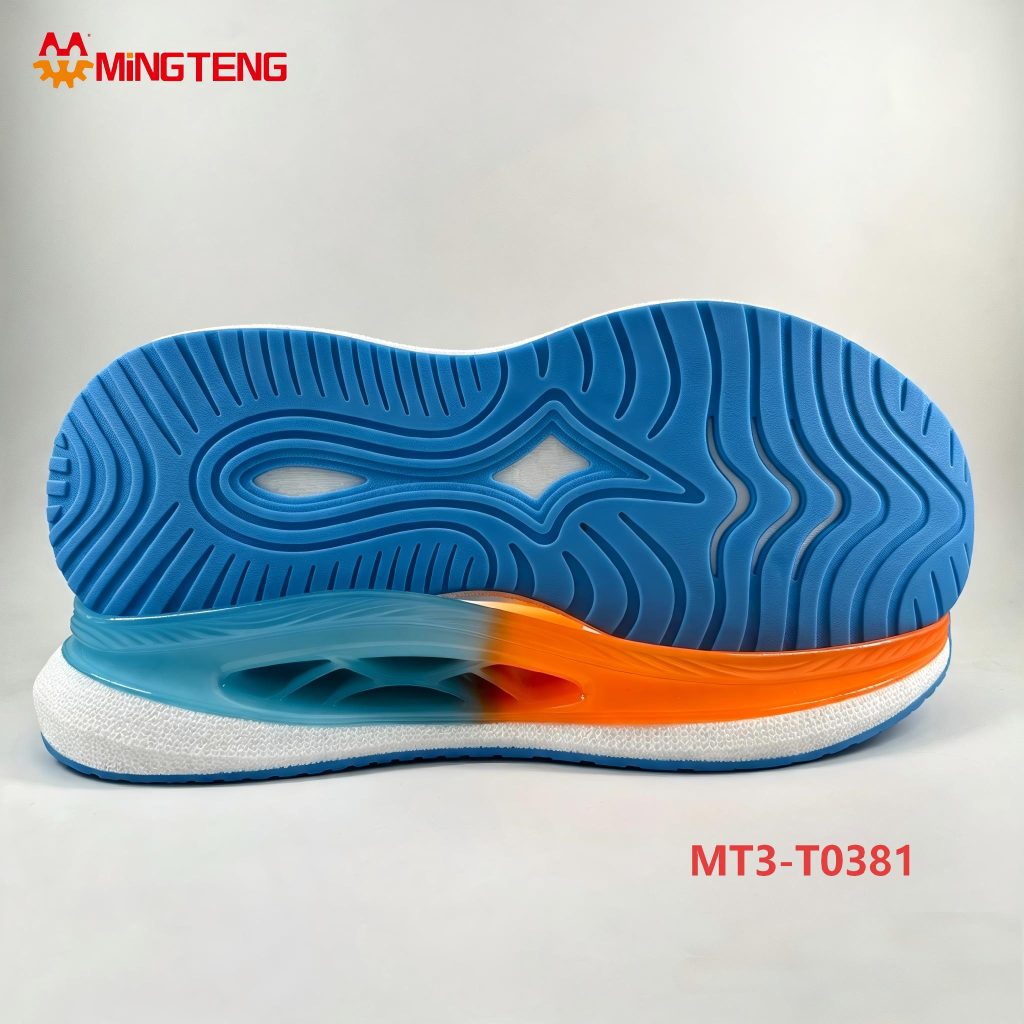 MT3-T0381 Popcorn EVA Sports Running Shoe Sole Hollow Transparent TPU Support Outsole