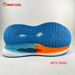 MT3-T0381 Popcorn EVA Sports Running Shoe Sole Hollow Transparent TPU Support Outsole