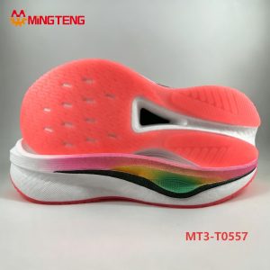 MT3-T0557 Popcorn EVA Running Shoe Sole  Carbon Fiber Plate Sport Outsole