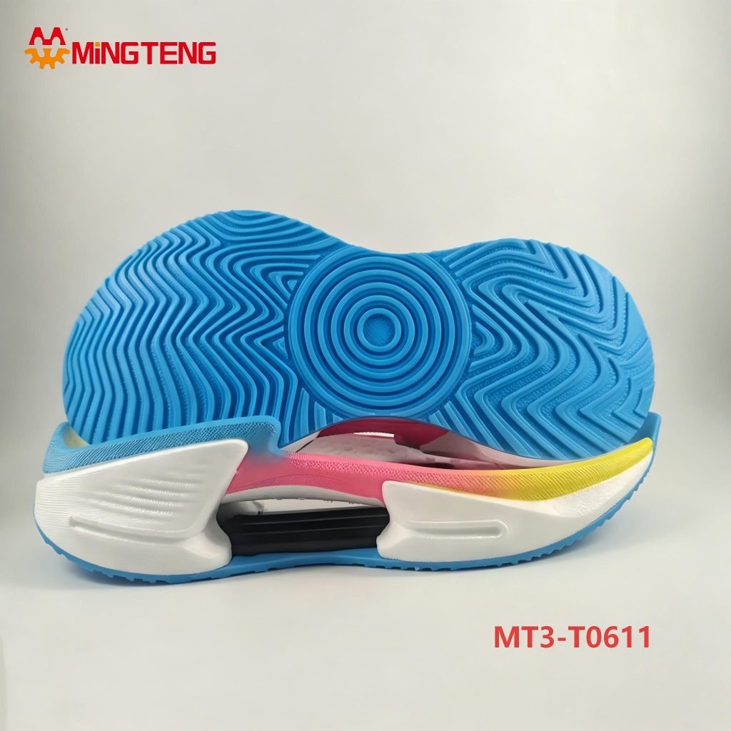 MT3-T0611 Popcorn EVA Sports Shoe Sole Hollow Carbon Plate Running Outsole