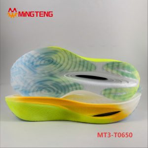MT3-T0650 Carbon Plate Popcorn Running Shoe Sole Lightweight ETPU Marathon Outsole