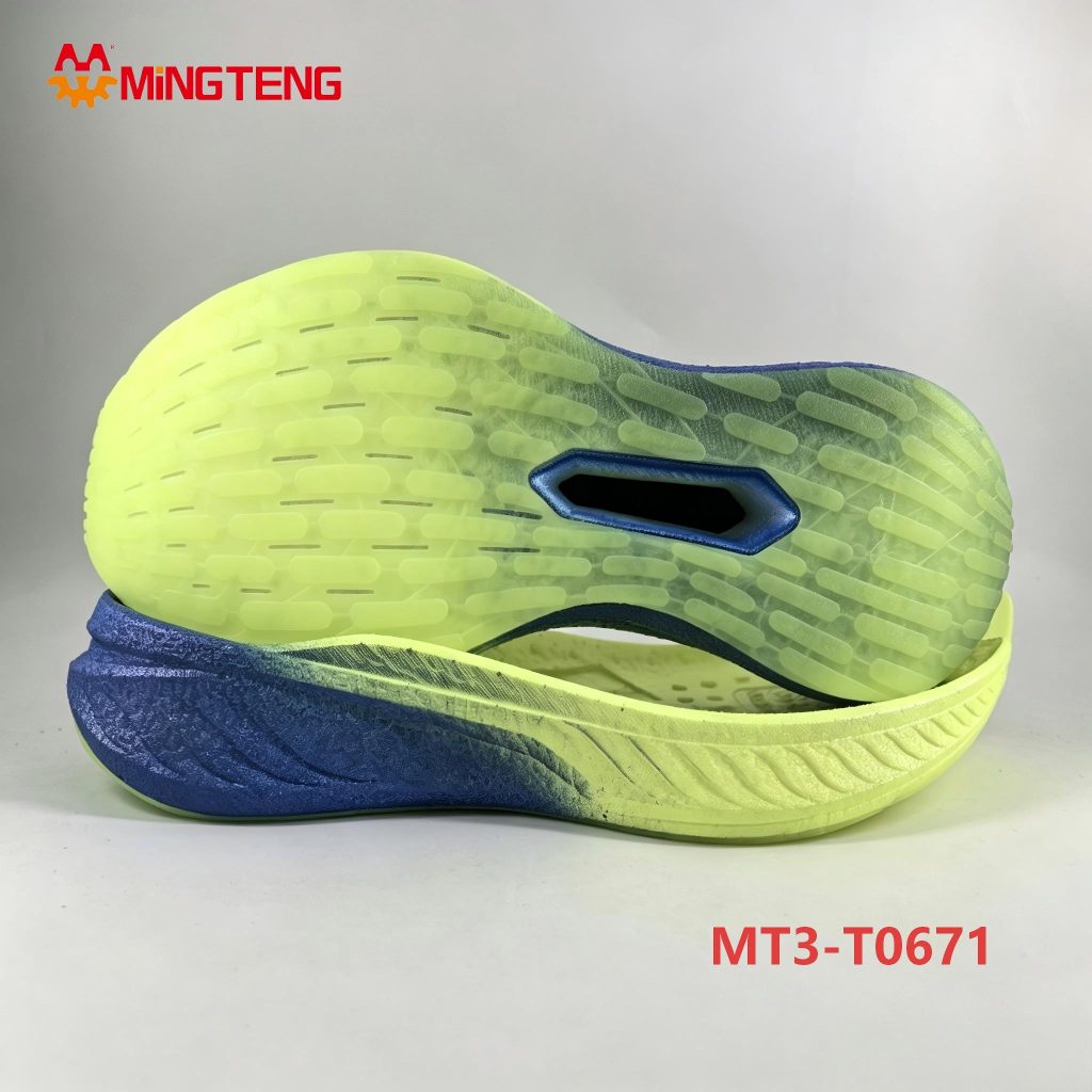 MT3-T0671 Carbon Plate Popcorn EVA Running Shoe Sole  for Marathon Sneakers
