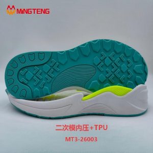 MT3‑26003 2‑Shot In‑Mold Press Running Shoe Sole With TPU