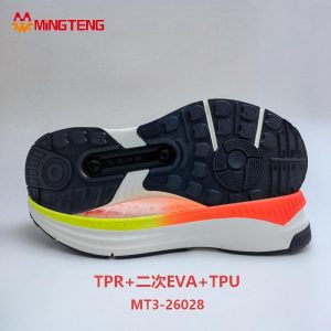 MT3‑26028 TPR+Secondary EVA+TPU Sport Running Shoe Sole