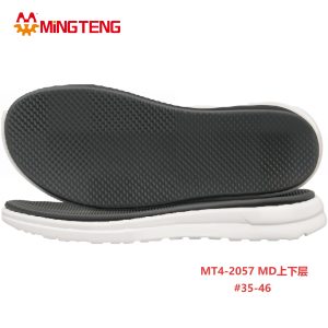 MT4-2057 MD Two Layer Shoe Sole 3D MD Footwear Outsole for Casual Shoes