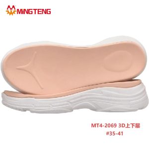 MT4-2069 3D MD Two Layer Sneaker Sole Women Thick Platform Shoe Sole #35-41