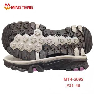 MT4-2095 3D MD Hiking Shoe Outsole Anti Slip Trekking Rubber Sole For Outdoor Sneaker
