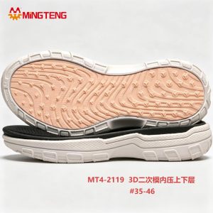 MT4-2119 3D MD Two Layer Shoe Sole 35-46 Size Casual Sneaker Outsole MINGTENG