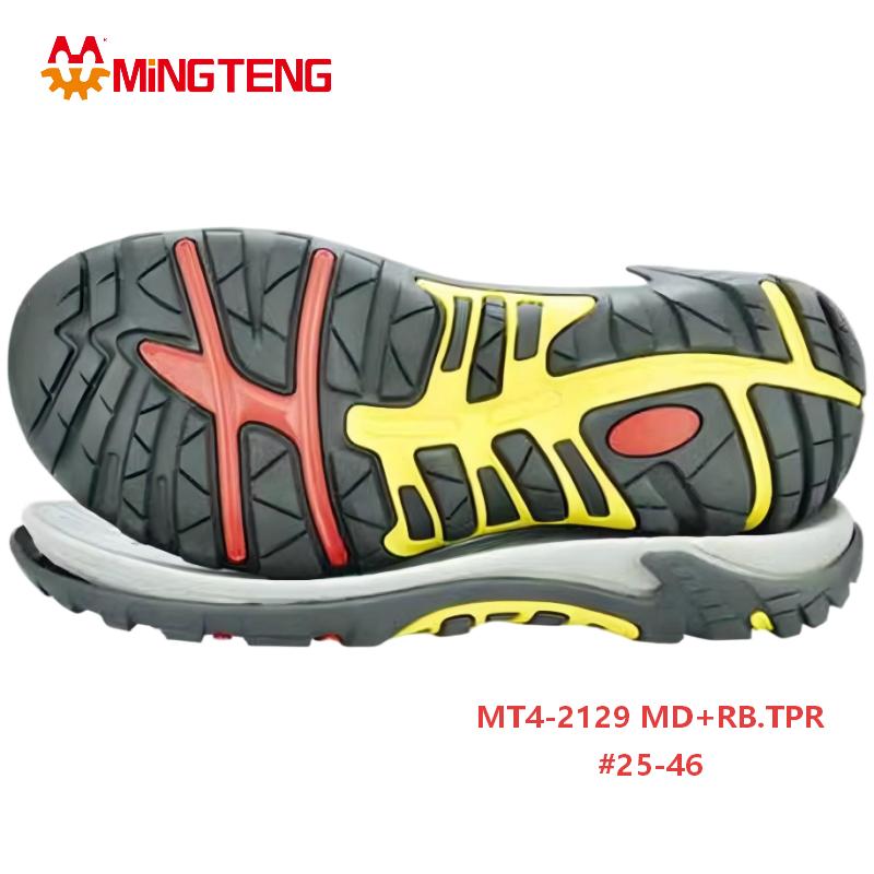 MT4-2129 MD+RB+TPR Hiking Shoe Sole Outdoor Trekking Rubber Outsole for Footwear