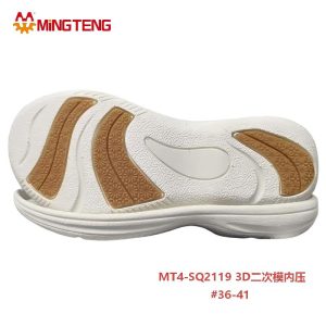 MT4‑SQ2119 3D Secondary Molding In‑press EVA Slipper Sole  For Women Shoes Size 36‑41
